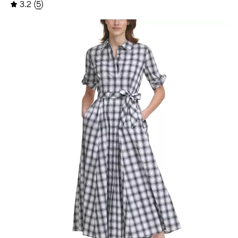 Plaid Shirt Dress